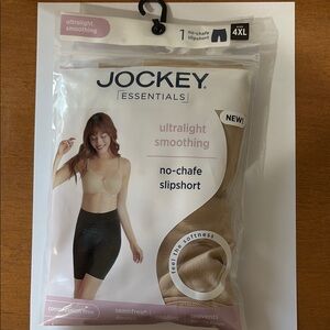 Jockey Essentials Womens No Chafe Slipshort Ultralight Smoothing Tan 4XL